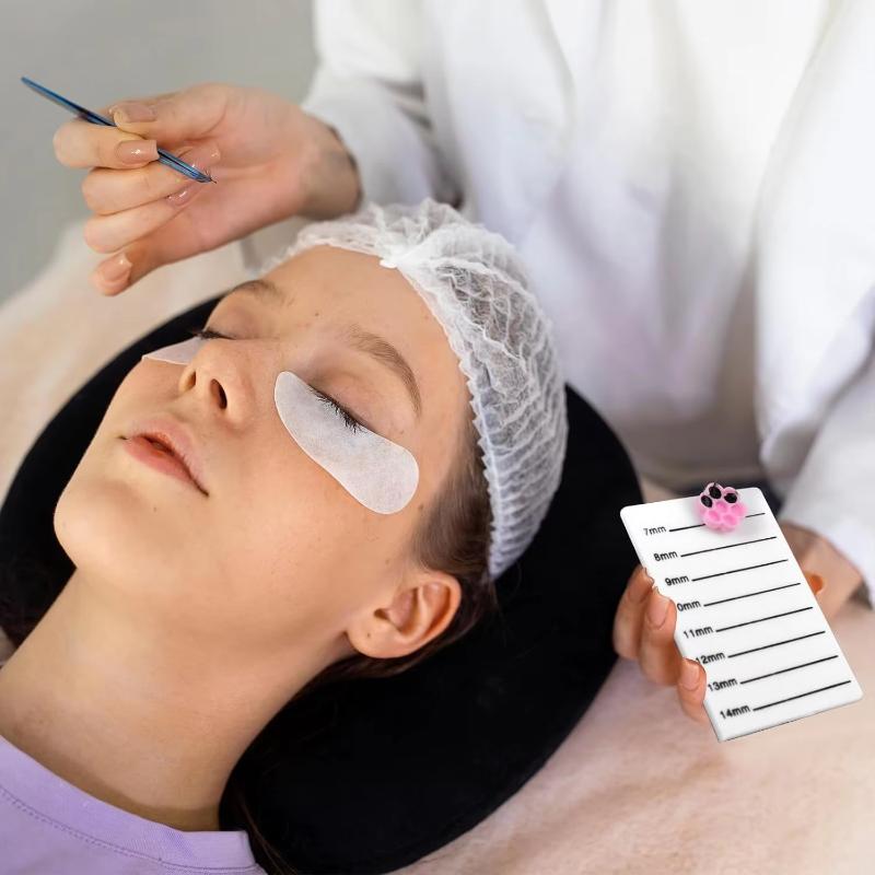 Eyelash Extension Process - ถ้วยกาวต่อขนตาทรงดอกไม้ 120 ชิ้น พร้อมแผ่นรองกาวในตัว ไม่ติดกัน เพื่อการต่อขนตาที่ราบรื่น