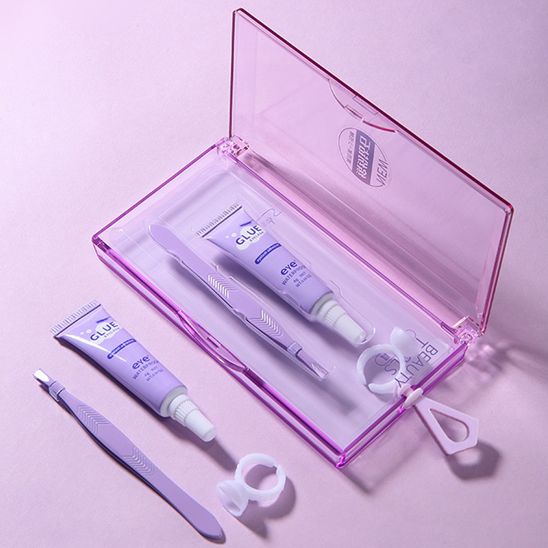 Eyelash Extension Eye Irritation - กาวติดขนตาพร้อมชุดแหนบ กันน้ำ แห้งเร็ว ติดเองได้ ไม่ระคายเคือง กาวต่อขนตา