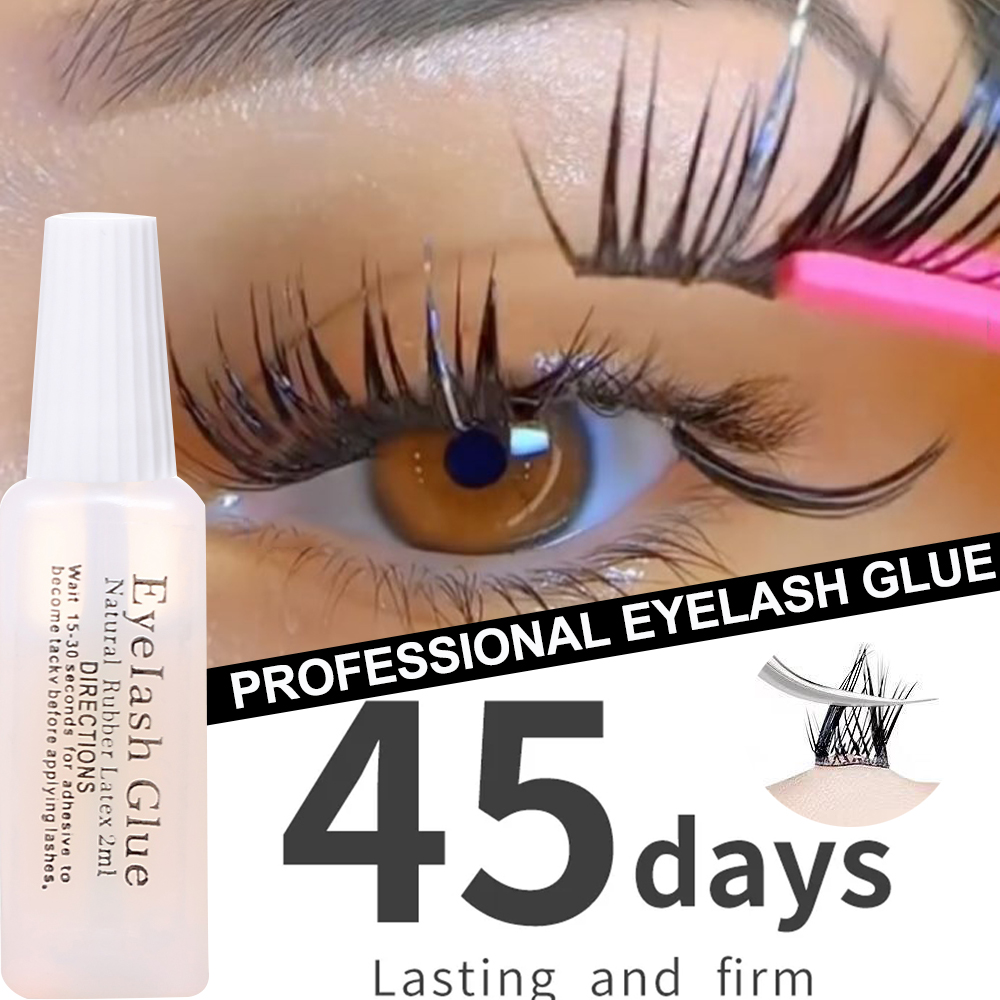 กาวติดขนตาปลอม1-20ชิ้นกาวติดขน - Eyelash Extension Eye Irritation บทวิจารณ์และราคา