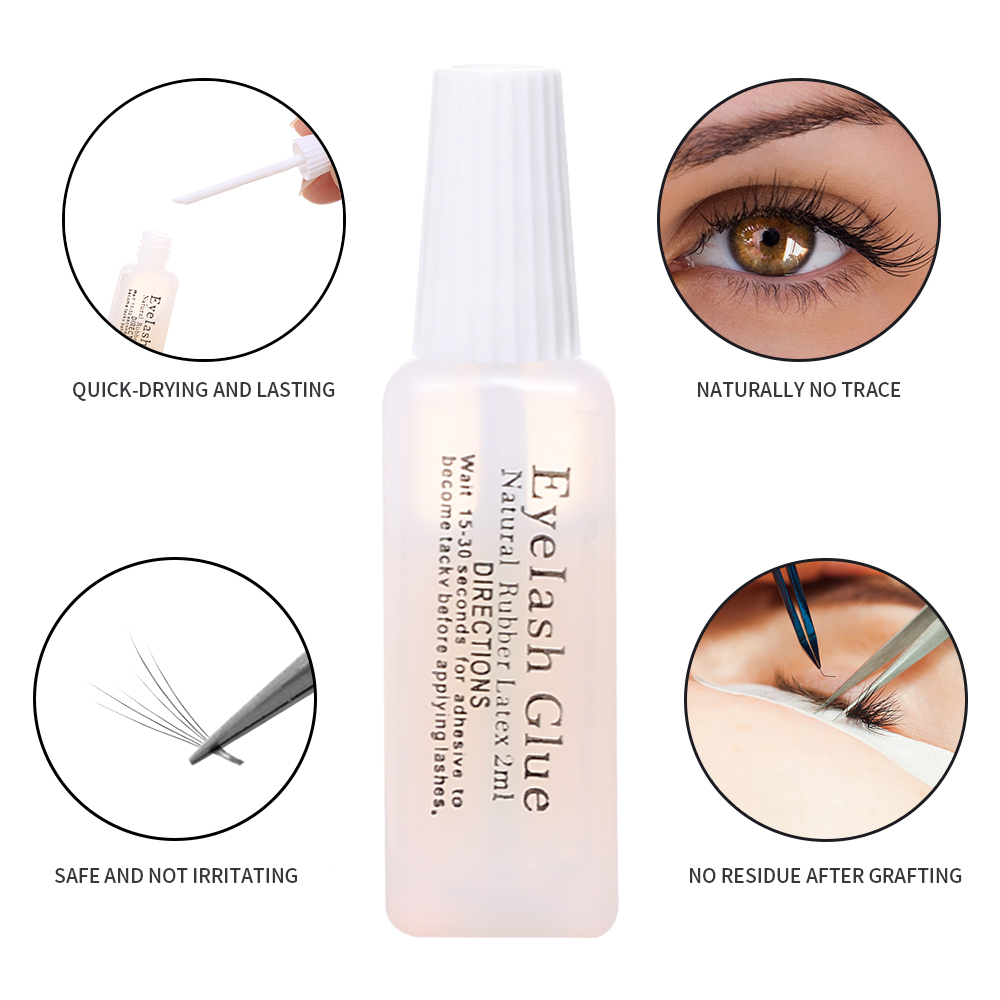 กาวติดขนตาปลอม1-20ชิ้นกาวติดขน - Eyelash Extension Eye Irritation บทวิจารณ์และราคา