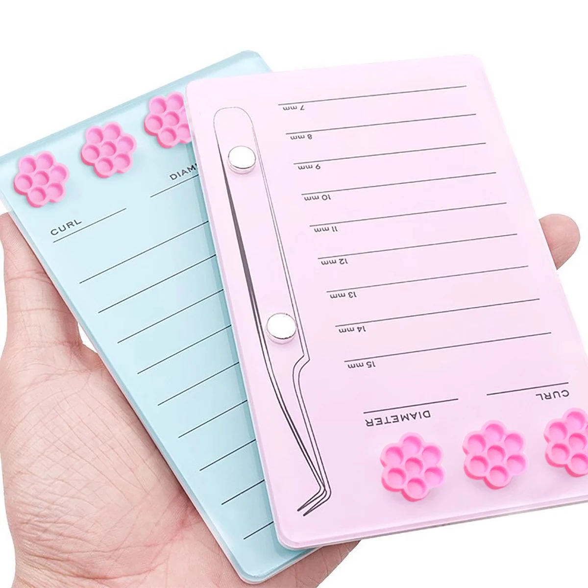 แท่นวางขนตาปลอมแบบตัวต่อขนตาแผ - Eyelash Extension Menu บทวิจารณ์และราคา