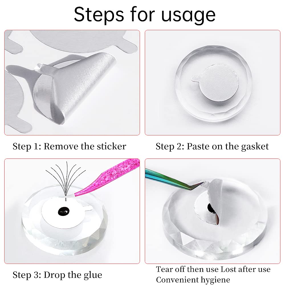 แผ่นสติกเกอร์ฟอยล์ 300 ชิ้น (1 - Eyelash Extension Menu บทวิจารณ์และราคา