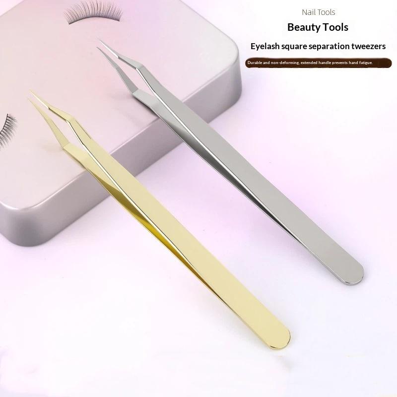 แหนบต่อขนตาสแตนเลส 1 ชุด ด้ามย - Eyelash Extension Home Service บทวิจารณ์และราคา