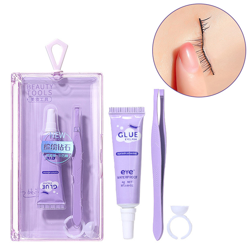 กาวติดขนตาพร้อมชุดแหนบ กันน้ำ  - Eyelash Extension Eye Irritation บทวิจารณ์และราคา